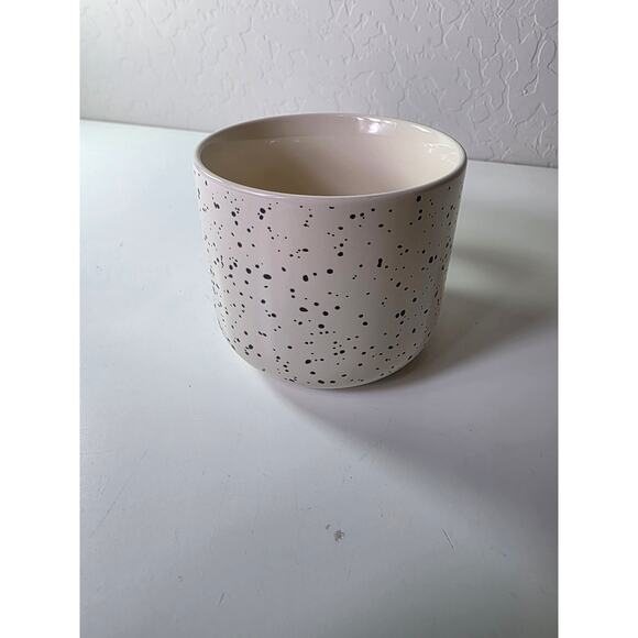 THYME & TABLE White Gold Black Splash Ink Monogrammed B Stoneware Coffee Mug - Picture 2 of 9